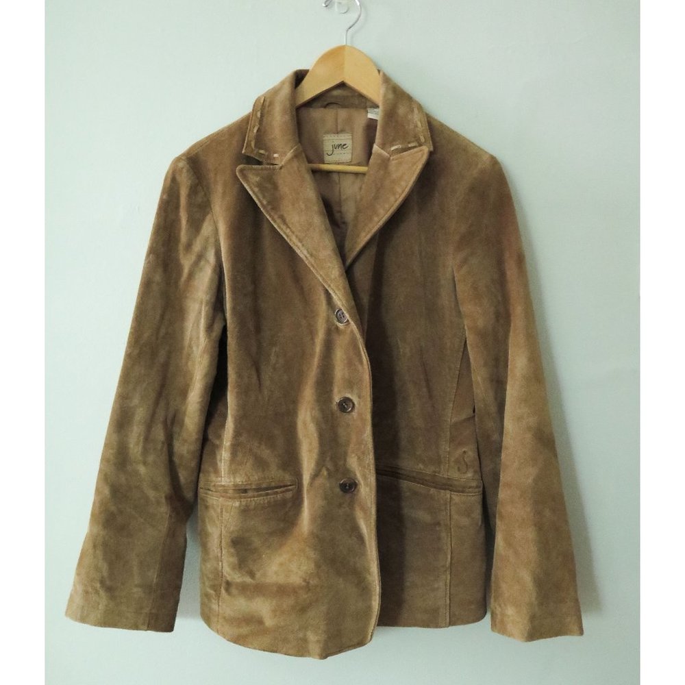 June Tan Suede Blazer - image 1